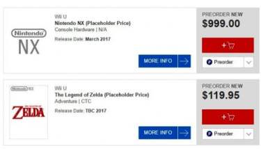 Nintendo NX pre-order
