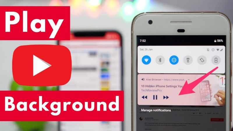 How to play youtube in background app