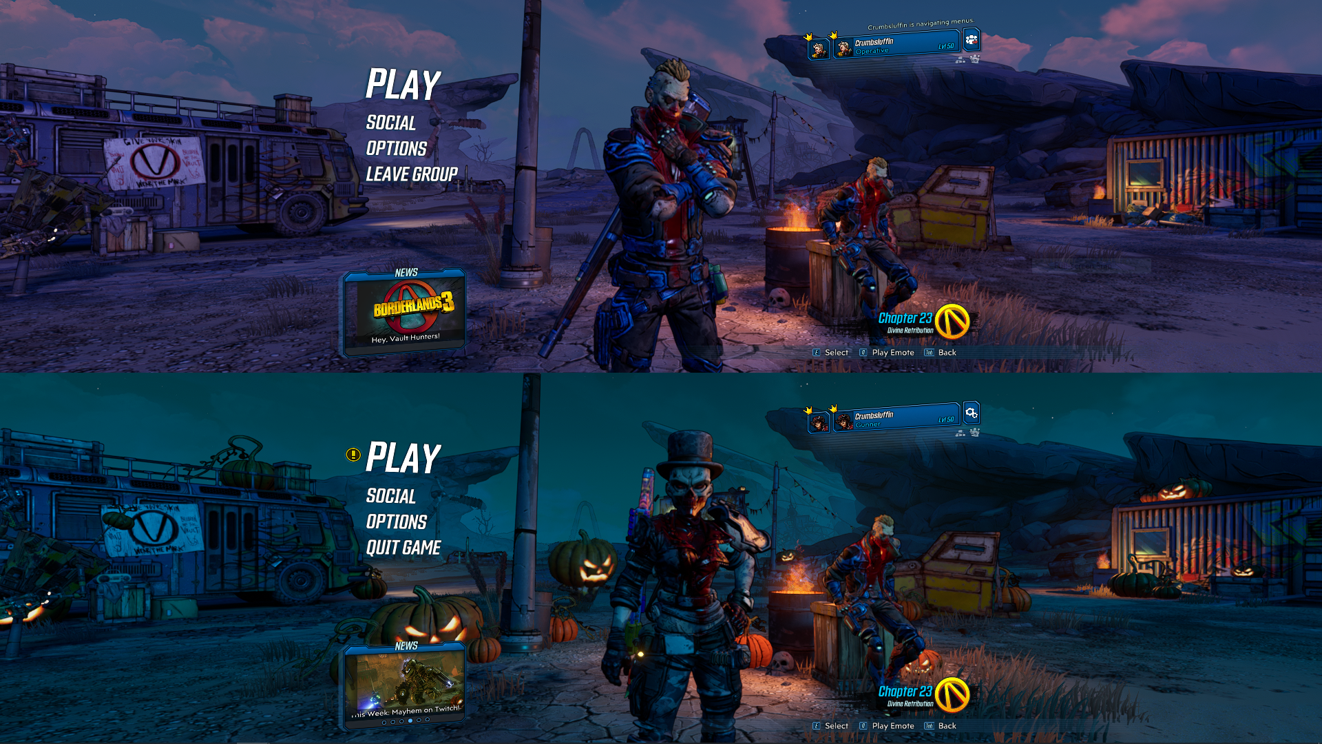 borderlands 3 split screen