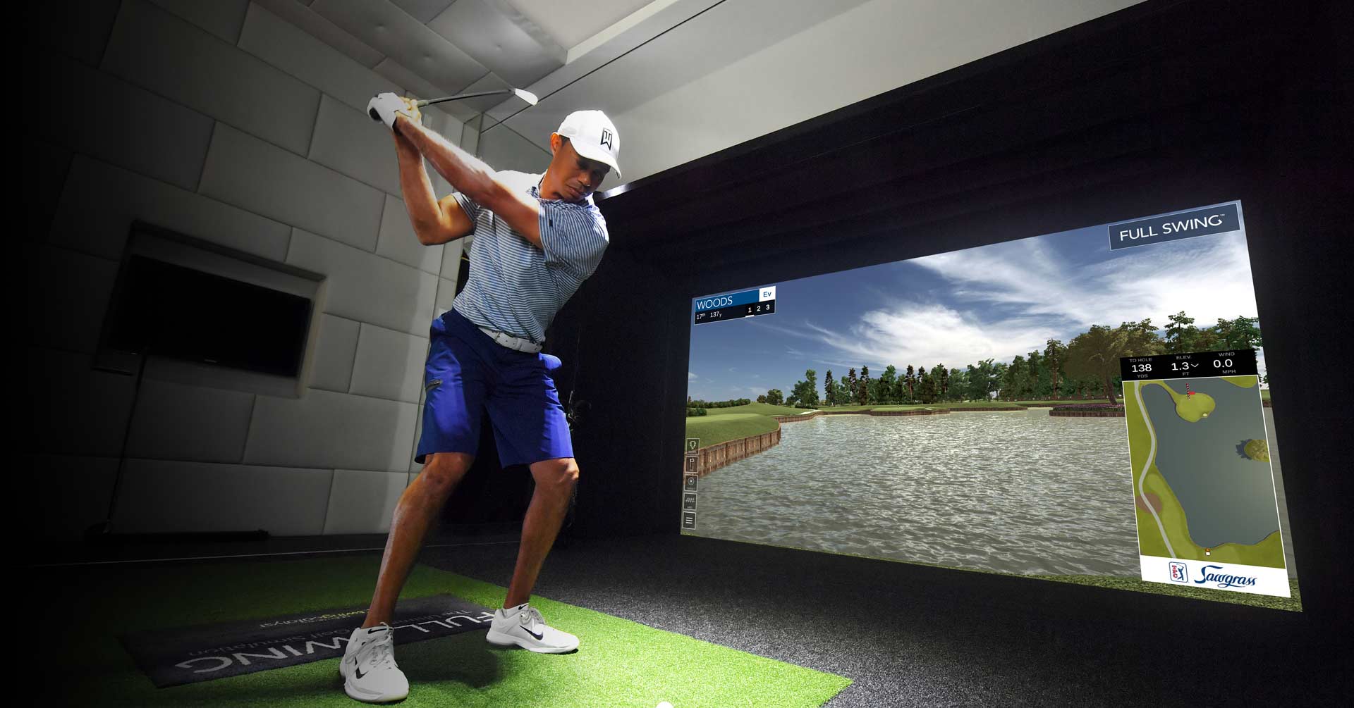 Tiger Woods virtual golf course